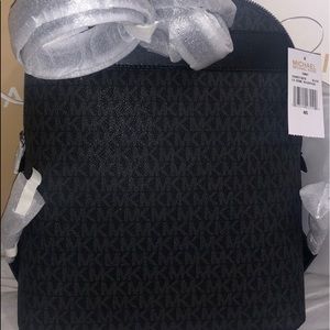 Black MK monogram backpack